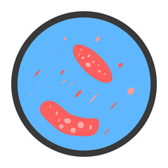 Cute Medical Flat Icon Illustration 