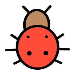 Cute Nature Flat Icon Illustration 