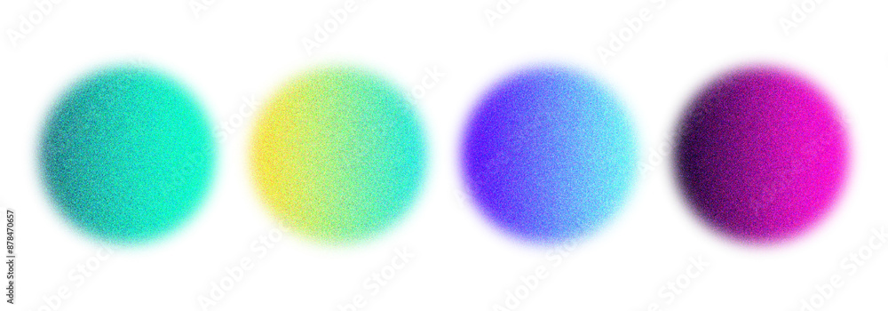 Poster abstract gradient circle shape noise texture design elements