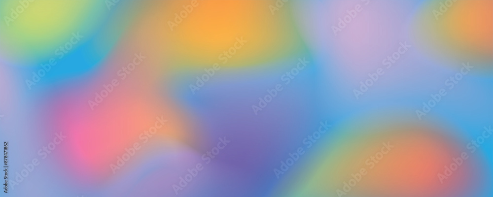 Poster vector abstract blurry pastel colored soft gradient background. abstract blurred colorful background