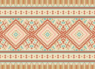 Geometric seamless pattern ornament illustration background print design. Backdrop seamless Native Embroidery Design for carpet, wallpaper.
