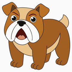 Valley Bulldog vector illustration