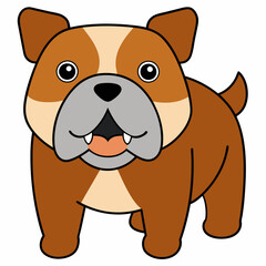 Valley Bulldog vector illustration