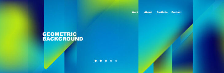 Fototapeta premium Gradient triangles composition with bright fluid colors. Vector Illustration For Wallpaper, Banner, Background, Card, Book Illustration, landing page