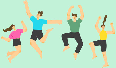 즐거워서 뛰는 사람들