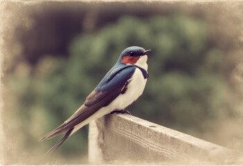 art vintage artwork bird biology antique engraving engraved swallow ancient animal drawing