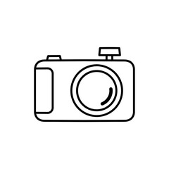 Camera Icon. Camera symbol. Camera vector icon flat, isolated on white