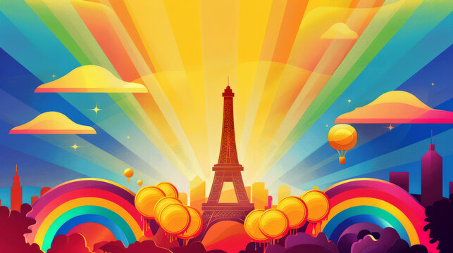 background olympic game 2024