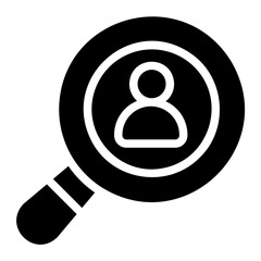 job seeker glyph icon