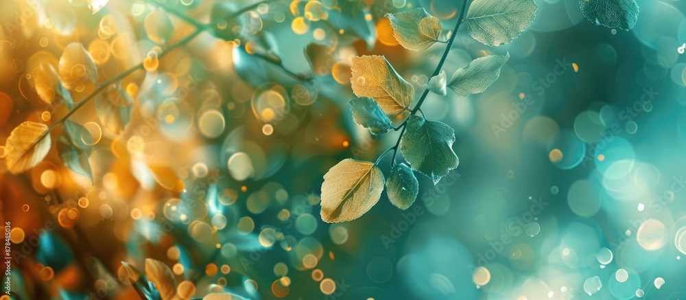 Poster An abstract background in a natural setting with space for text or images. image with copy space