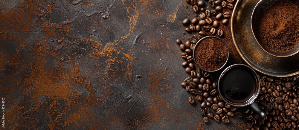 Aufkleber coffee background with copy space image.