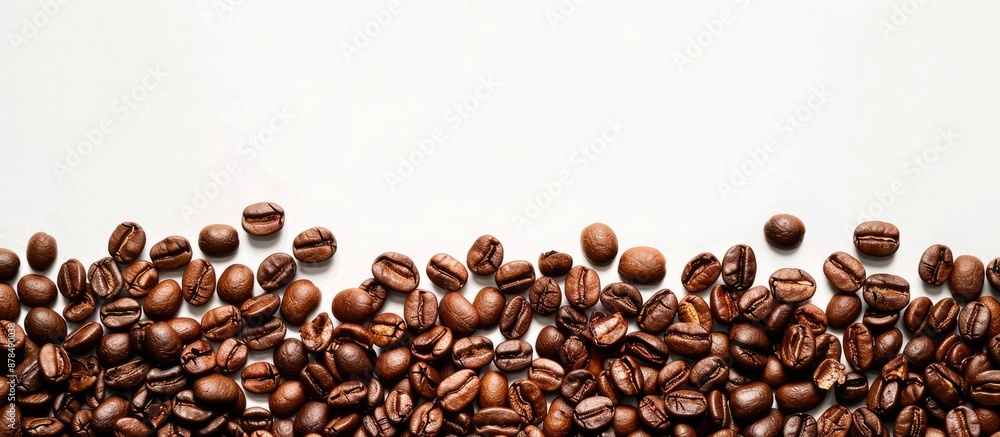 Aufkleber Empty space with copy space image for displaying coffee beans.