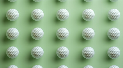 a pattern of golf balls
