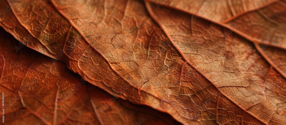 Aufkleber Close-up image of dried leaf fibers with copy space image.