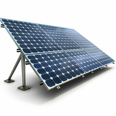 solar panel on a white background