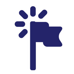 Icon milestone seo using flat style and blue color dominate	
