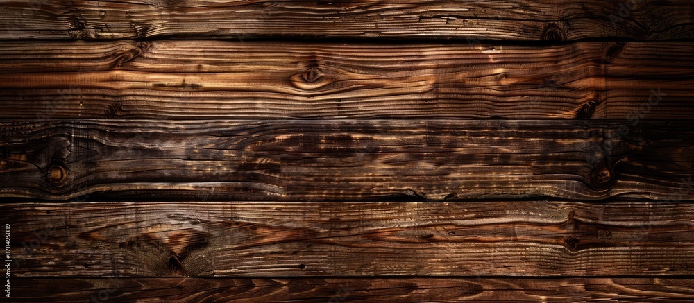 Poster Background with a wooden board texture and copy space image.