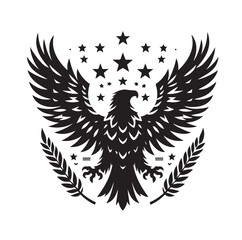 Eagle Silhouette vector illustration