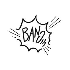 Collection of hand drawn Sharp Explosion Speech Bubbles. vector illustration. isolated on a white background
