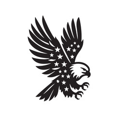 Eagle Silhouette vector illustration