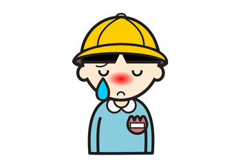 泣く幼稚園児男子