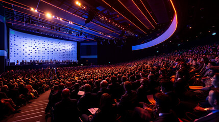 presentation in a large audience