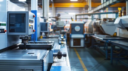 Advanced machinery in a modern production facility