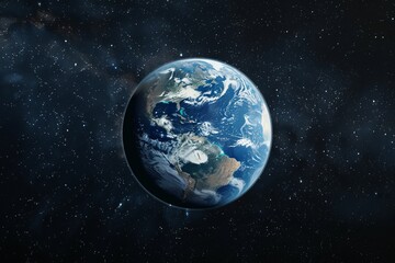 a planet earth in space