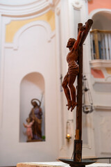 imagen del cristo de madera del Convento de San Miguel de la Victoria