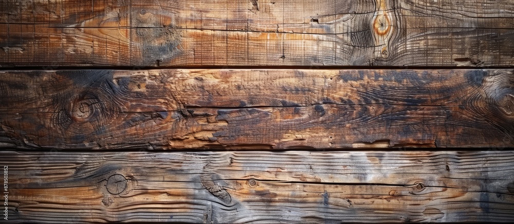 Poster wooden background with aged appearance suitable for table or floor settings, offering ample copy spa