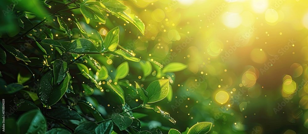 Poster nature-themed abstract background with copy space image.