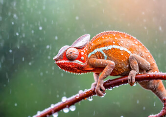 Chameleon in the Rain.