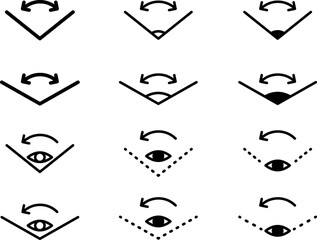 Ultra angle icon , vector illustration