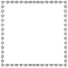 Fototapeta premium cute heart frame 