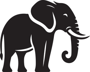 Fototapeta premium Elephant icon silhouette vector style