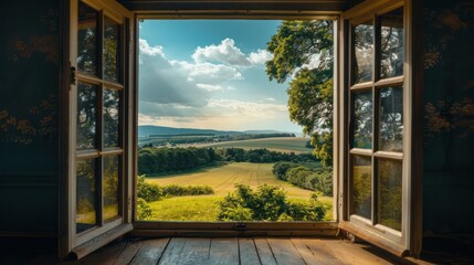 Landscape nature view background.