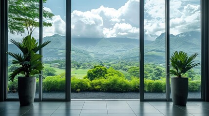 Landscape nature view background.