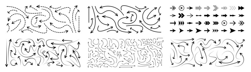 arrow vector, hand editable arrow icon set, arrow symbol mark, modern logo, arrow mark set, editable, thin line, outline, hint symbol, hint vector