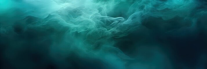 Abstract Green Smoke Background