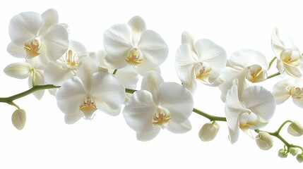 Elegant White Orchid Blooms