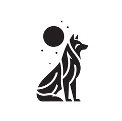 Wolf Silhouette vector illustration