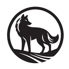 Wolf Silhouette vector illustration