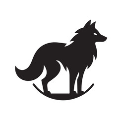 Wolf Silhouette vector illustration