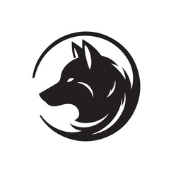 Wolf Silhouette vector illustration