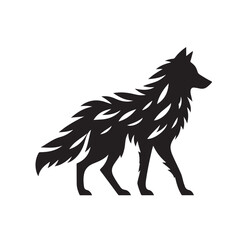 Wolf Silhouette vector illustration