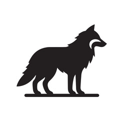 Wolf Silhouette vector illustration