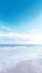 Obraz premium beautiful seascape with blue sky and white clouds
