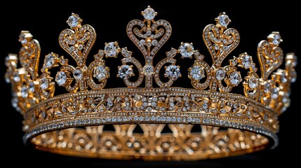 Gold Crown with Jewels