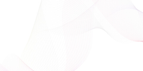 blend wave line science and technology futuristic abstract background, modern and curved futuristic line stripe pattern on white background, White wave curve lines banner vector background.