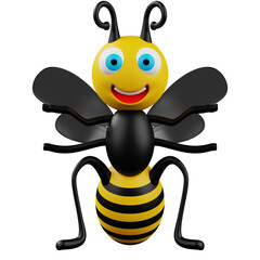 Bee 3d Illustration